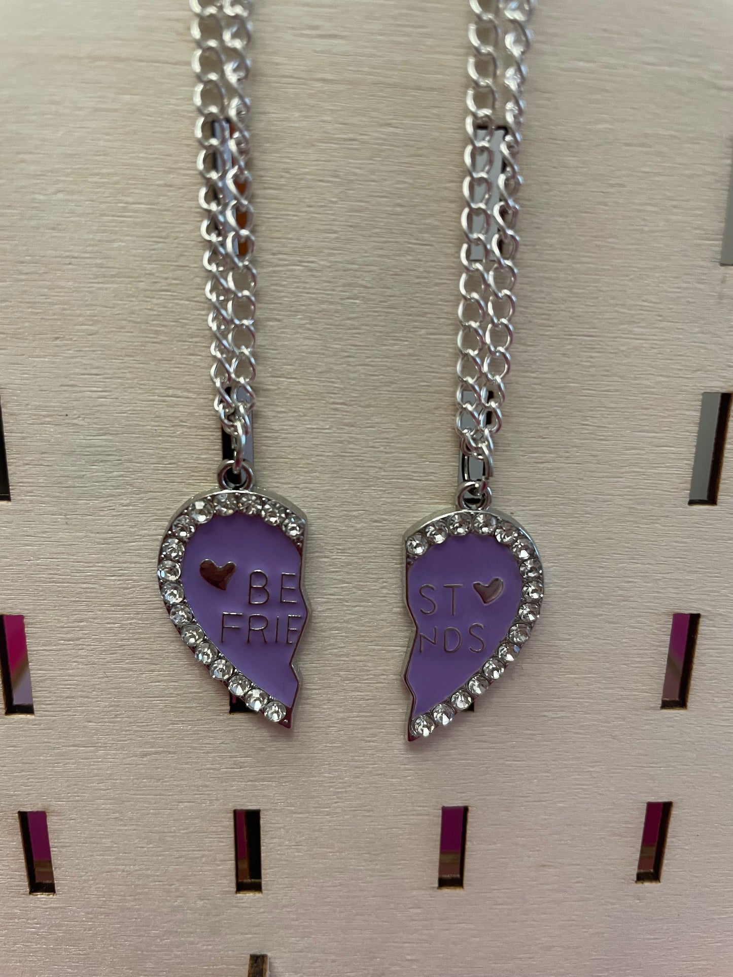 BFF necklaces.