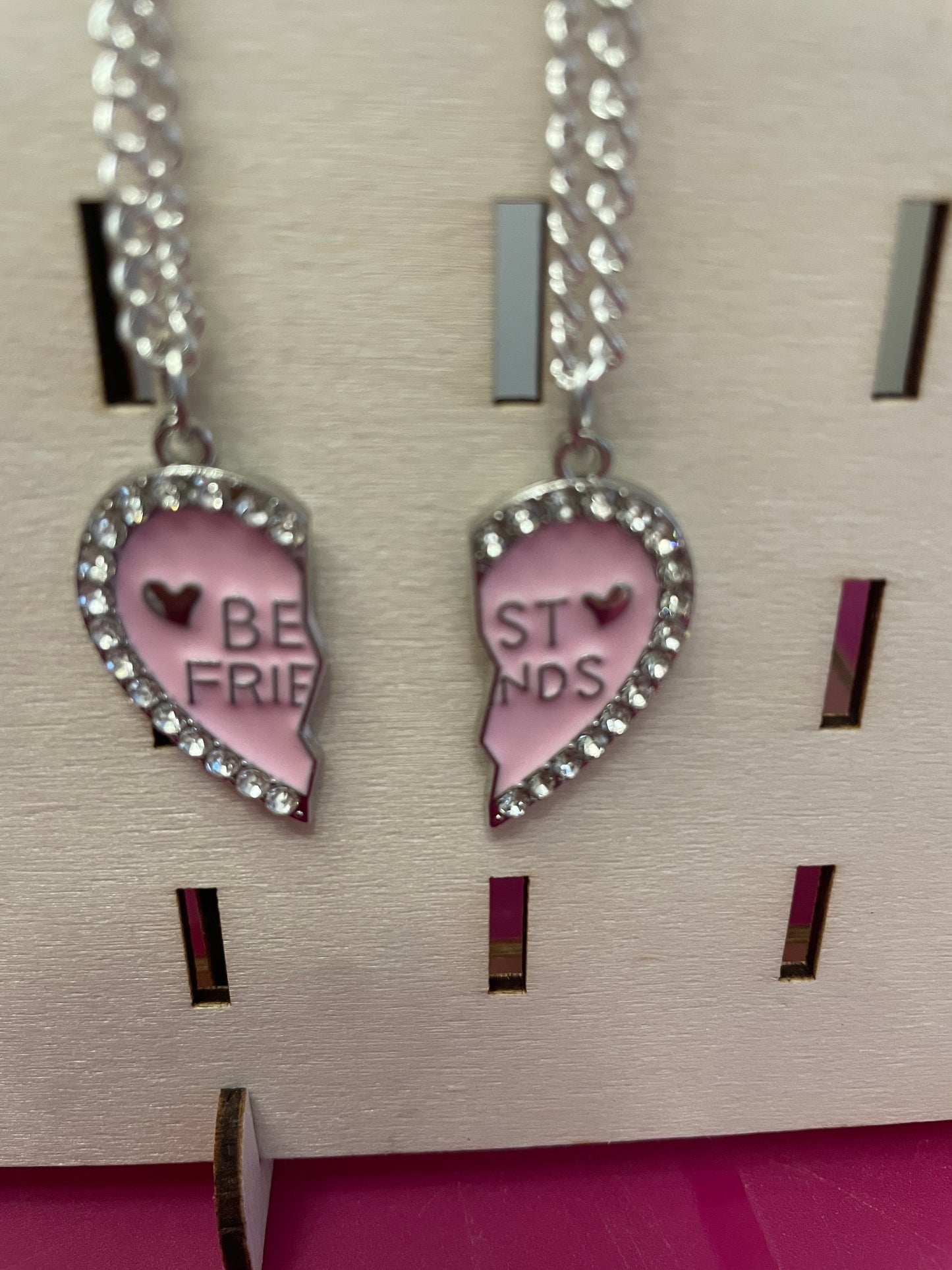 BFF necklaces.