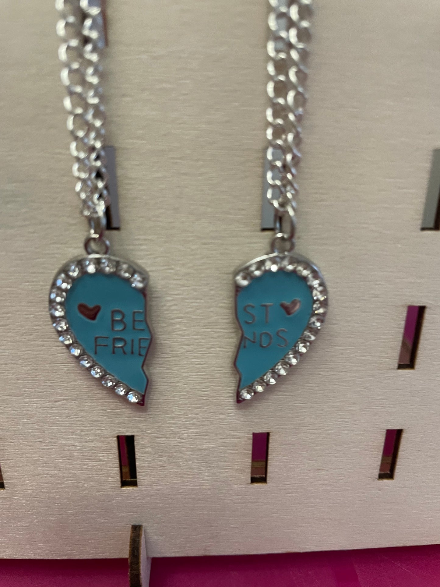 BFF necklaces.