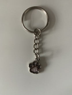 Dog paw keychain.