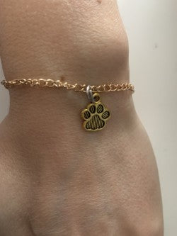 Dog paw bracelet.