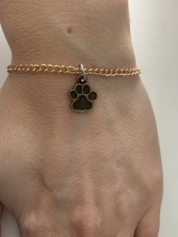 Dog paw bracelet.